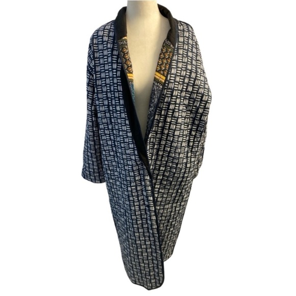 Free People X Brenda Knight NWOT Merigold Quilted Boho Duster Jacket Size L - Picture 11 of 17